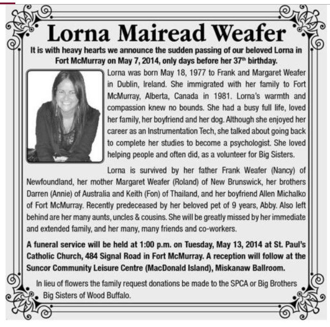 Lorna Mairead Weafer